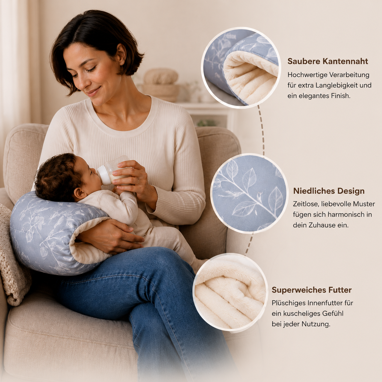 Baby Armkissen für sicheres Stillen & Füttern